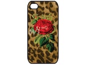 Leopard Print with Red Rose iPhone 5 Case, Animal Print iPhone 5 Cover