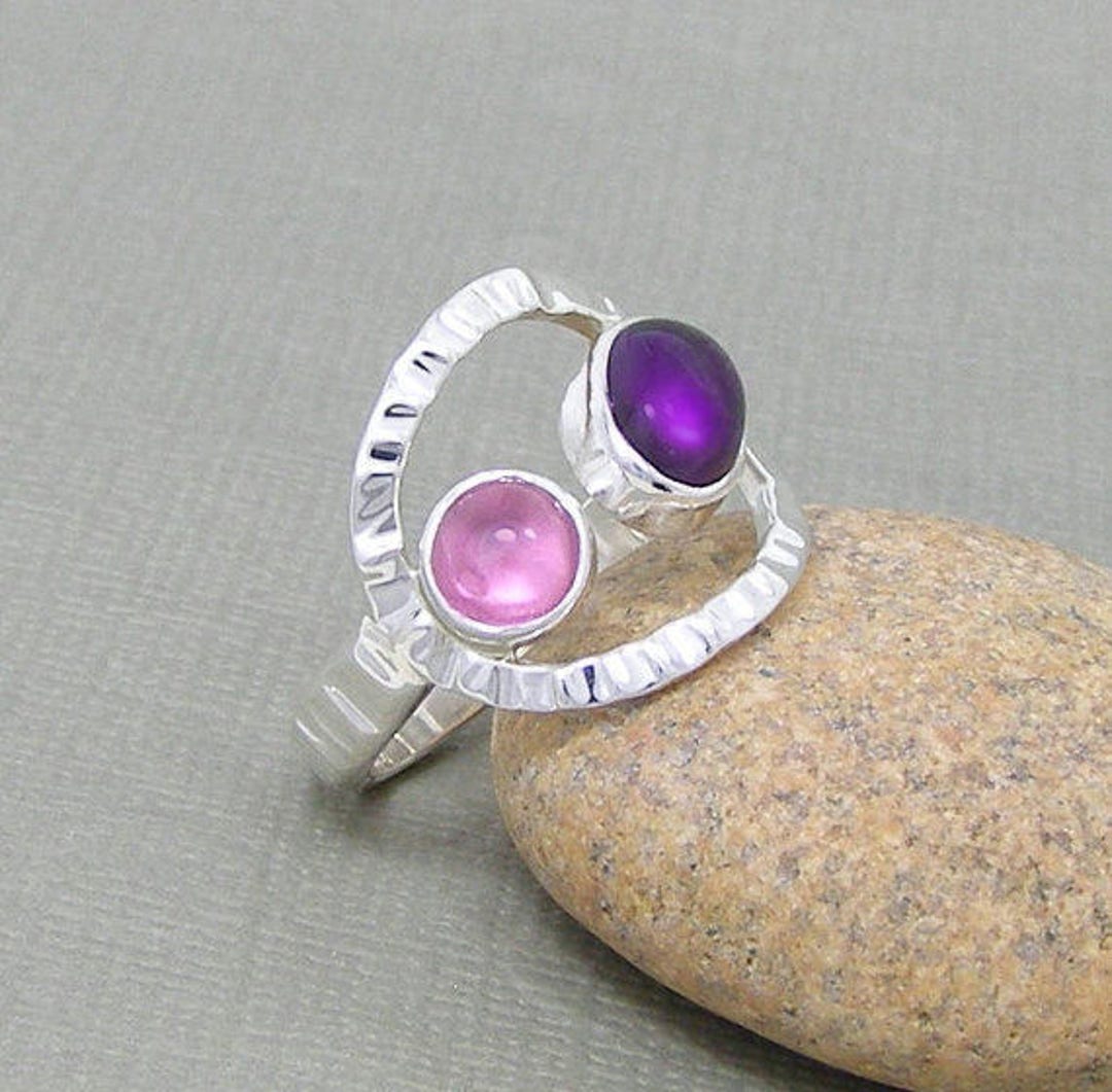 Reserved for Julie ~ Custom Ring ~ Space Ring ~ Sterling Siver, Blue ...