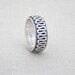 Modern Silver Ribbon Ring ~ Hand Wrought - Etsy