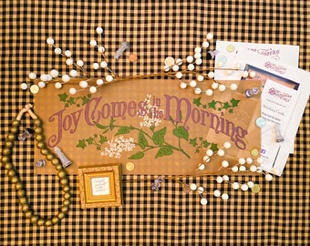 Victorian Motto Sampler Kit Fearfully And Wonderfully Made