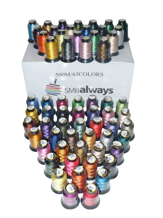 Huge Box of 260 spools 500m each Polyester Embroidery Machine Thread Set