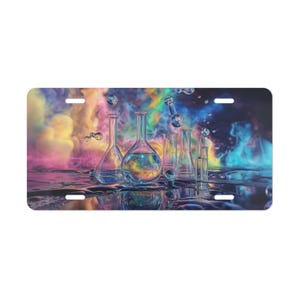 ON SALE, Science Vanity Plate, Front of Car, Car Decoration, Car Accessory, License Plate
