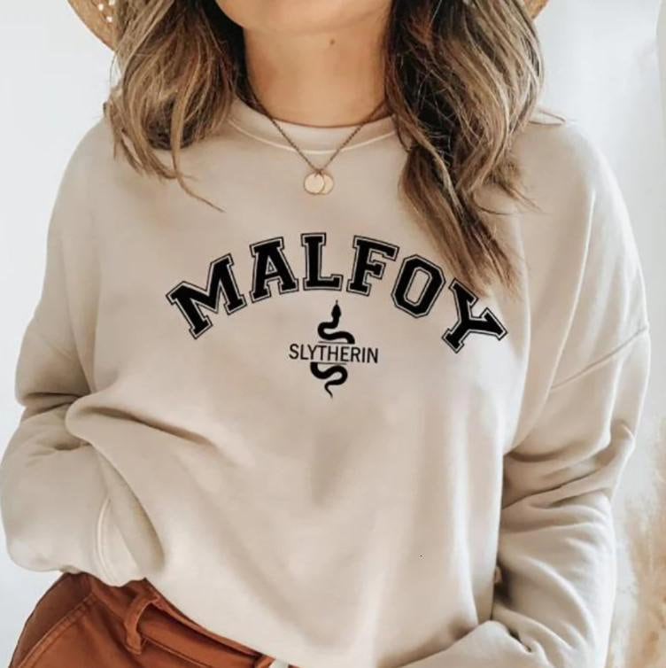 Slytherin Sweatshirt Malfoy Sweatshirt Slytherin Quidditch Malfoy