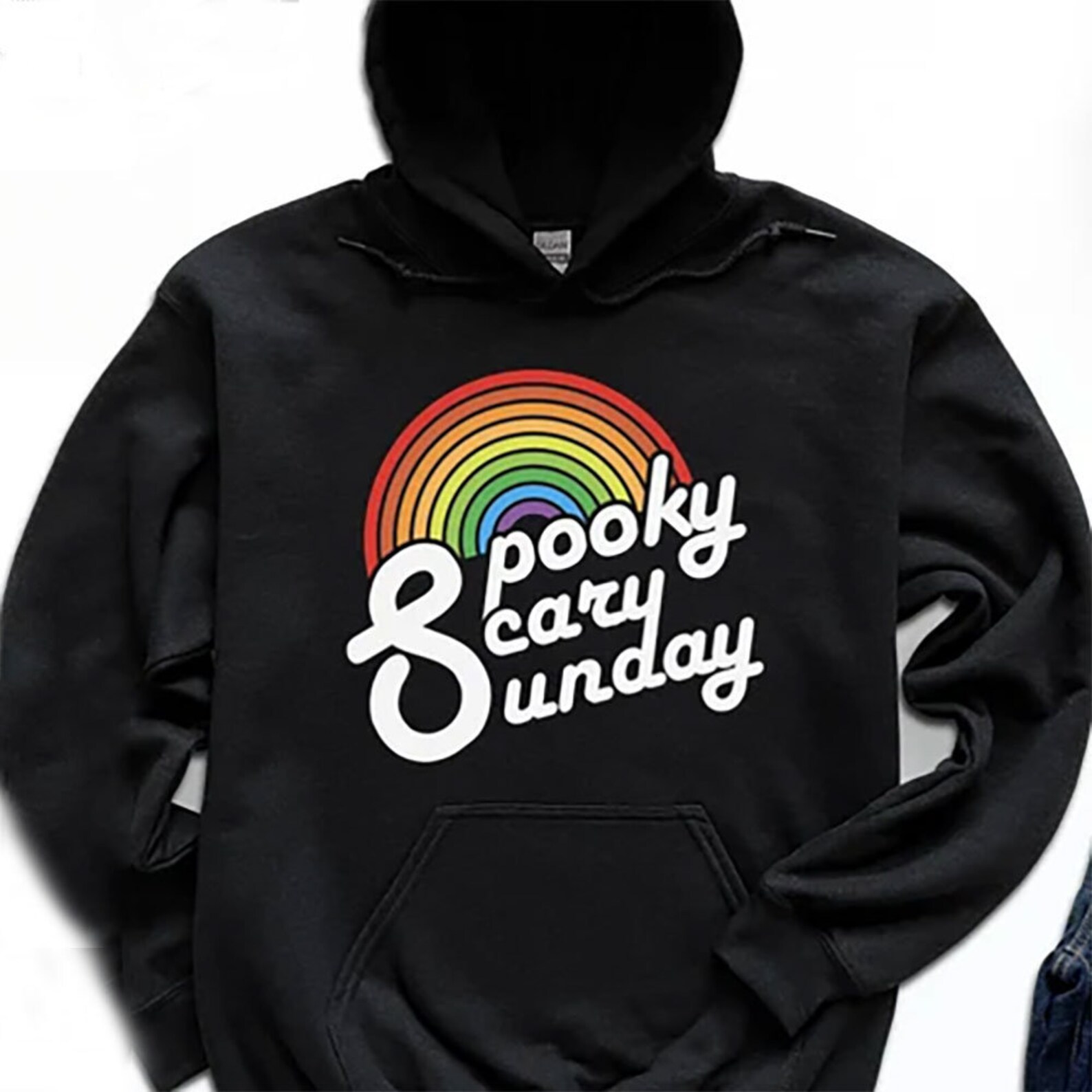 Vintage Spooky Scary Sunday Hoodie Spooky Scary Sunday Etsy