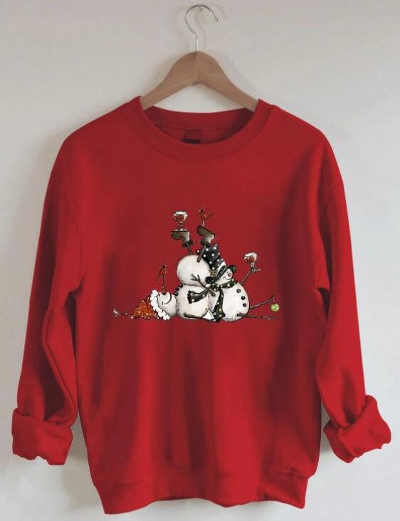 Snowman Sweatshirt - Etsy