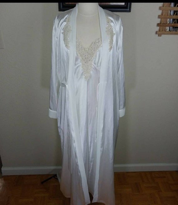 Linea Donatella Gown and Robe Peignior Set NWT Med