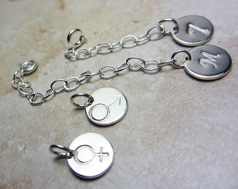 Estensore attaccabile in argento sterling 925 Prolunga per collana Prolunga per bracciale Prolunga rimovibile Prolunga per chiusura personalizzata Componente aggiuntivo REGOLABILE