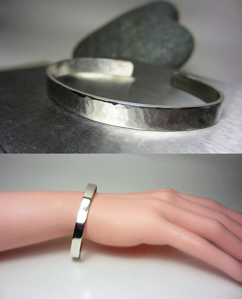 Eye Cuff Bracelet In Sterling Silver