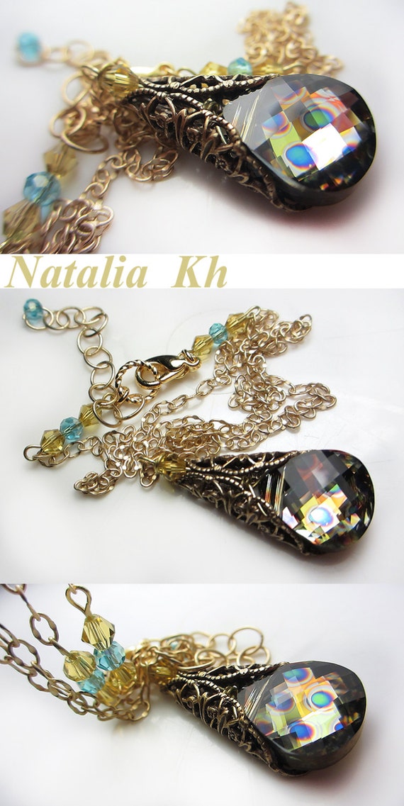 Swarovski on sale peacock necklace
