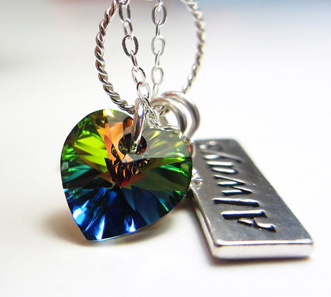 Always in My Heart Hand Stamped Personalized Necklace Always Necklace ...