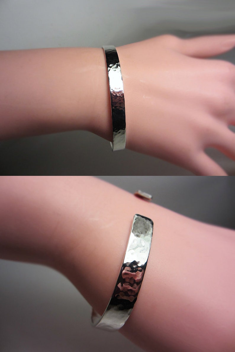 925 Sterling Silver Cuff Bracelet Stackable Bracelet Wide Etsy