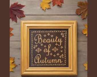 PDF Beauty of Autumn Cross Stitch Pattern by Textilly