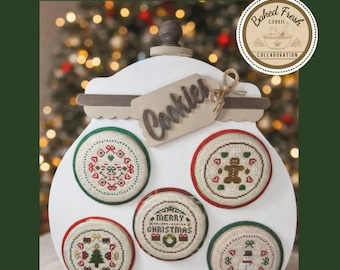 PDF Baked Fresh: Christmas Cookies Cross Stitch Pattern by Textilly