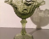 Fenton Cabbage Rose Candy Dish Vintage