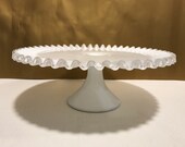 Fenton Vintage Silvercrest Pedestal CAKE STAND 1950s Extra Large 13 1 2 quot Special occasion Wedding Home Elegance Chic