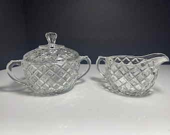 アンカーホッキングのヴィンテージシュガー＆クリーマーセット - Etsy 日本