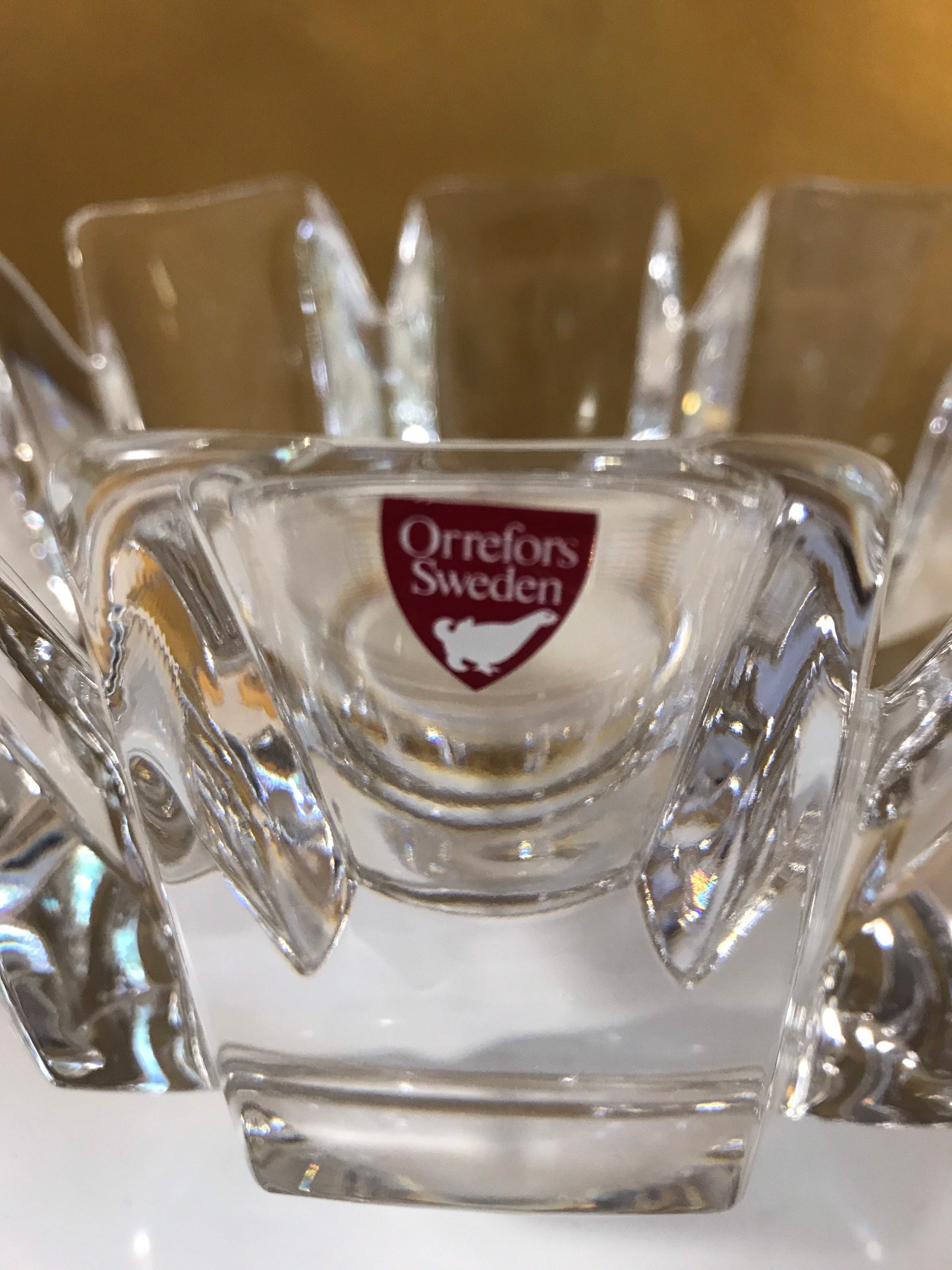 ヴィンテージ オレフォス コロナ クリスタル ボウル: ラース