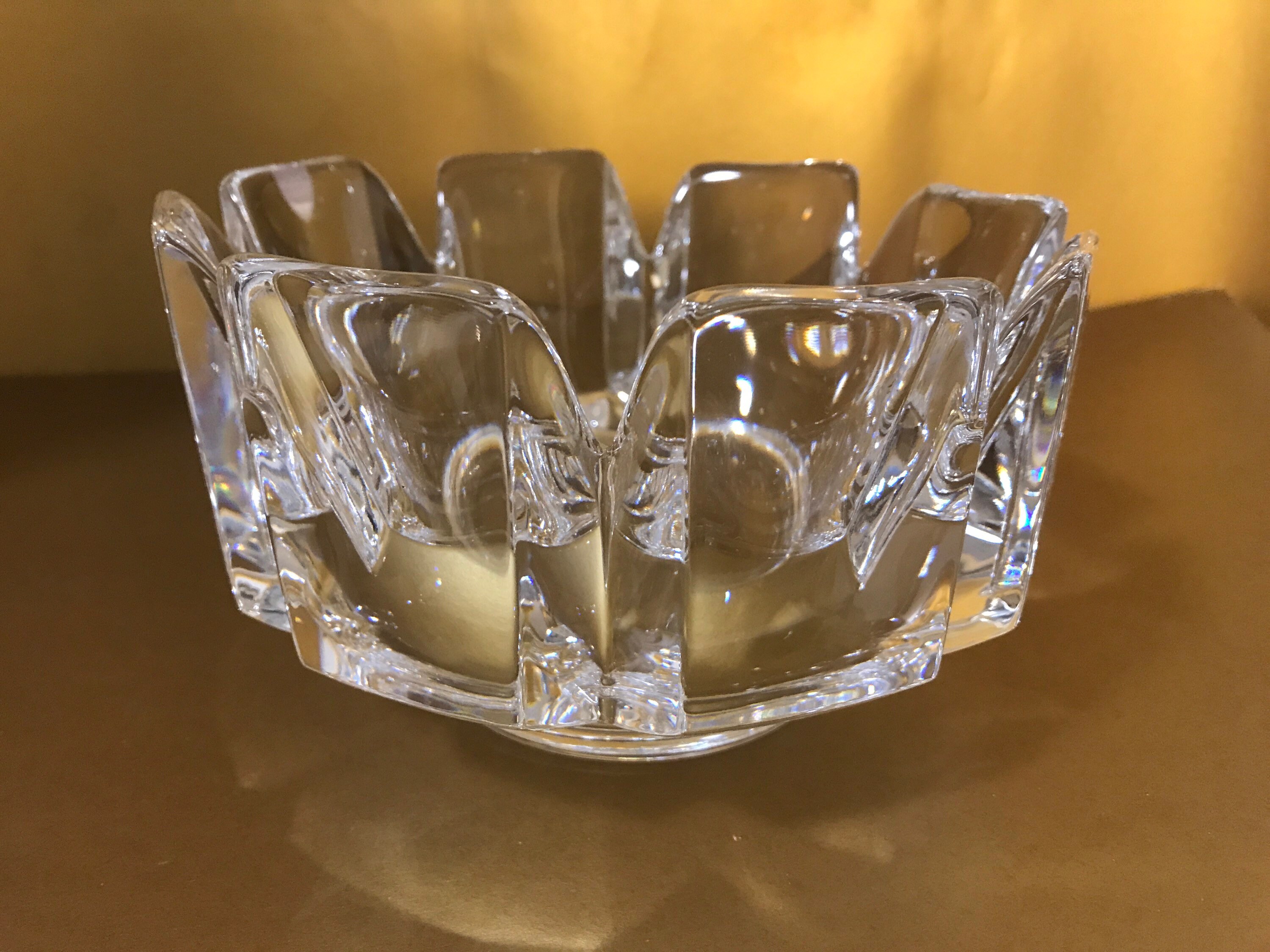 Orrefors VINTAGE Crystal Bowl Corona クリア Orrefors Crystal 'Corona' Bowl by Lars Hellsten – DEN