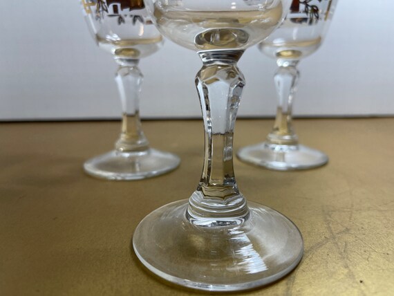 60’s vintage glass Lot of 4 Libbey # 23386 Knob Hill Old Fashioned Glasses 3 1