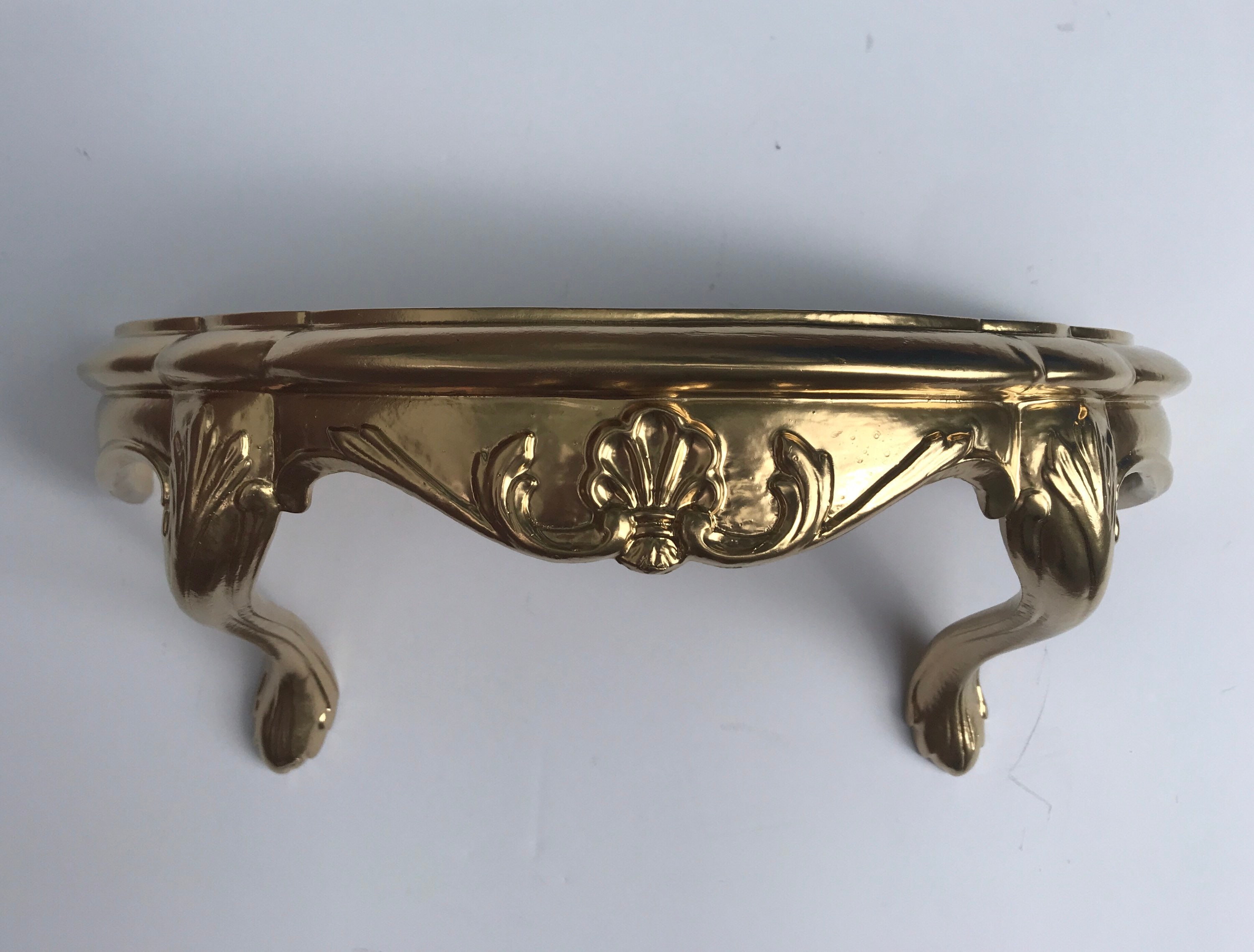Ornate Wall Shelf Table Gold Wall Hanging by Burwood Prod.Co Etsy