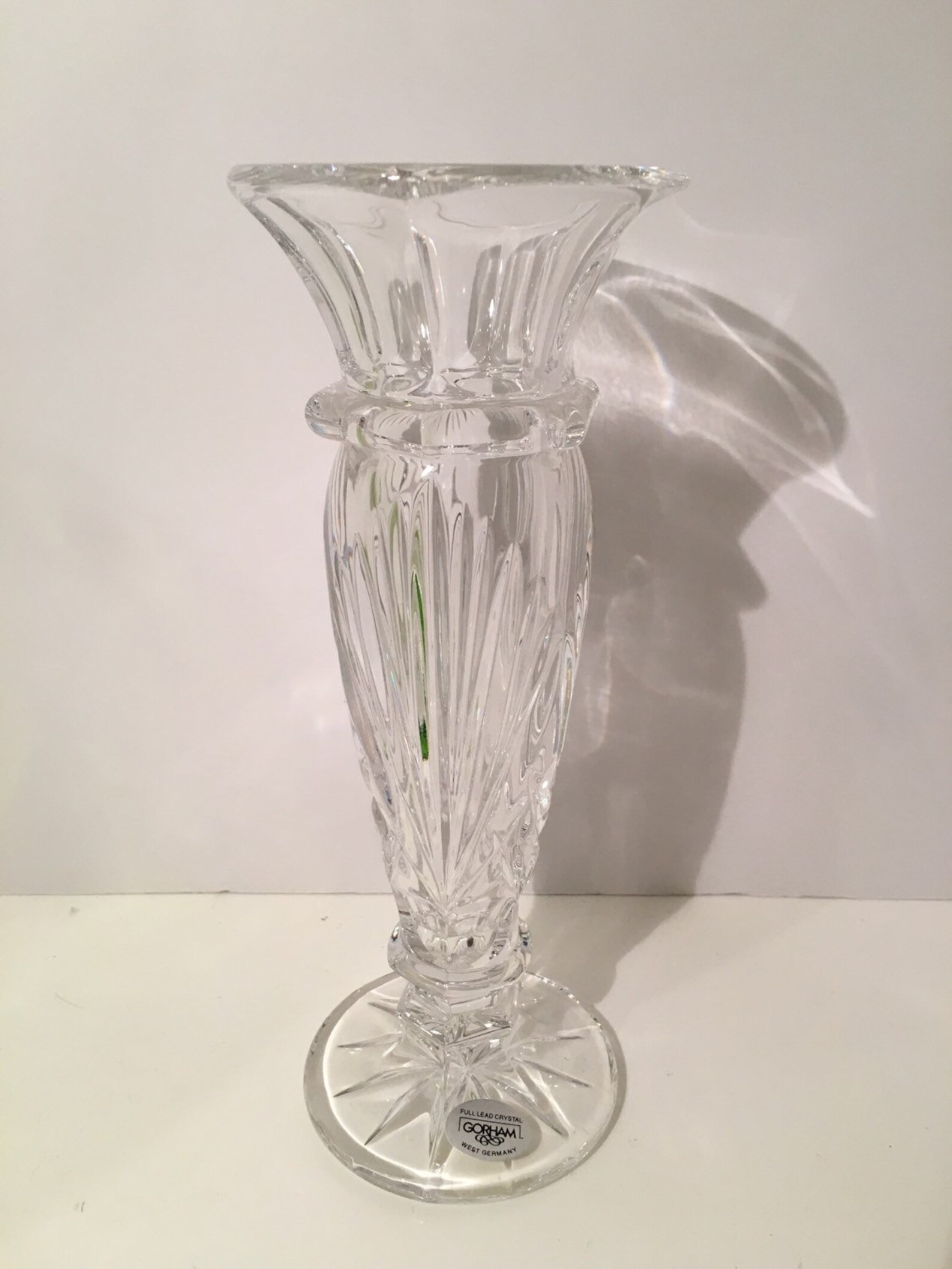Vintage Gorham Crystal Bud Vase Flower Centerpiece West Etsy