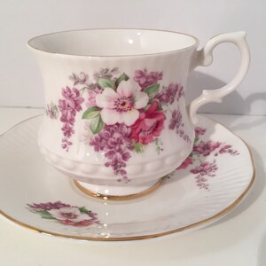 Royal Garden Fine China Tea cup and Saucer Made in England