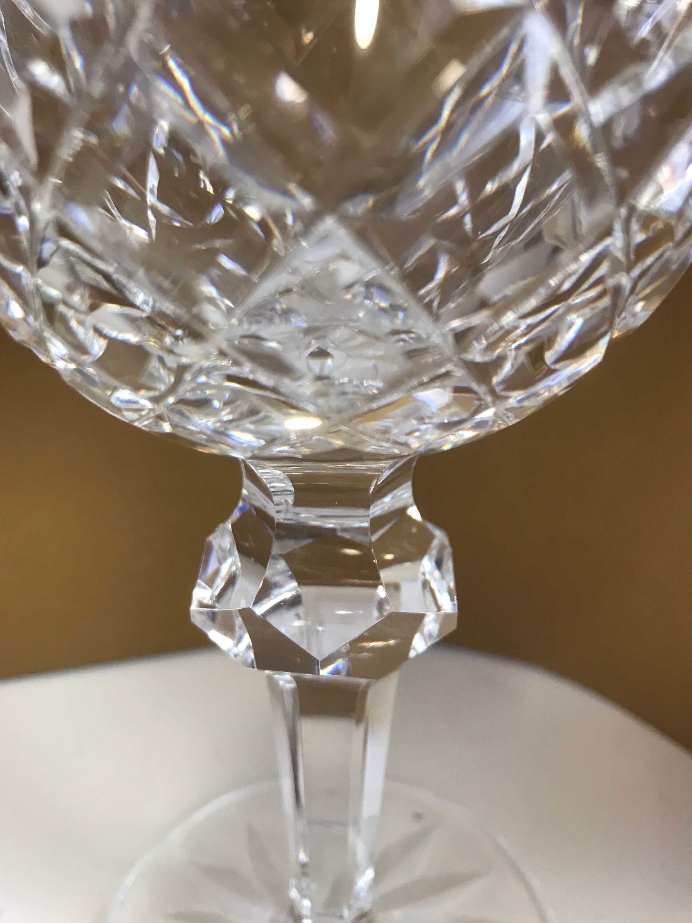 Coffret de 6 verres à pied en cristallin 40cl - transpare