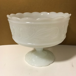 Vintage Pedestal Bowl Compote by E.O. Brody Co. Centerpiece