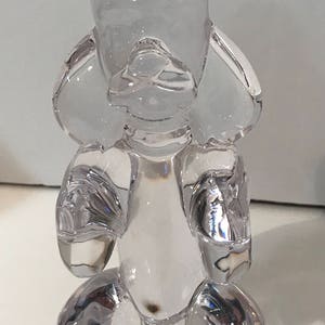 Art de Crystal Made in France French Poodle Large  8&quot; Figure  Vintage 1950s