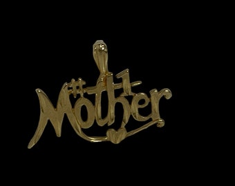 14K GOLD #1 Mother Charm