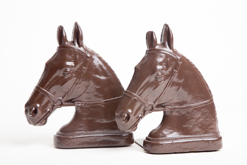 horse head bookends horse head bookends