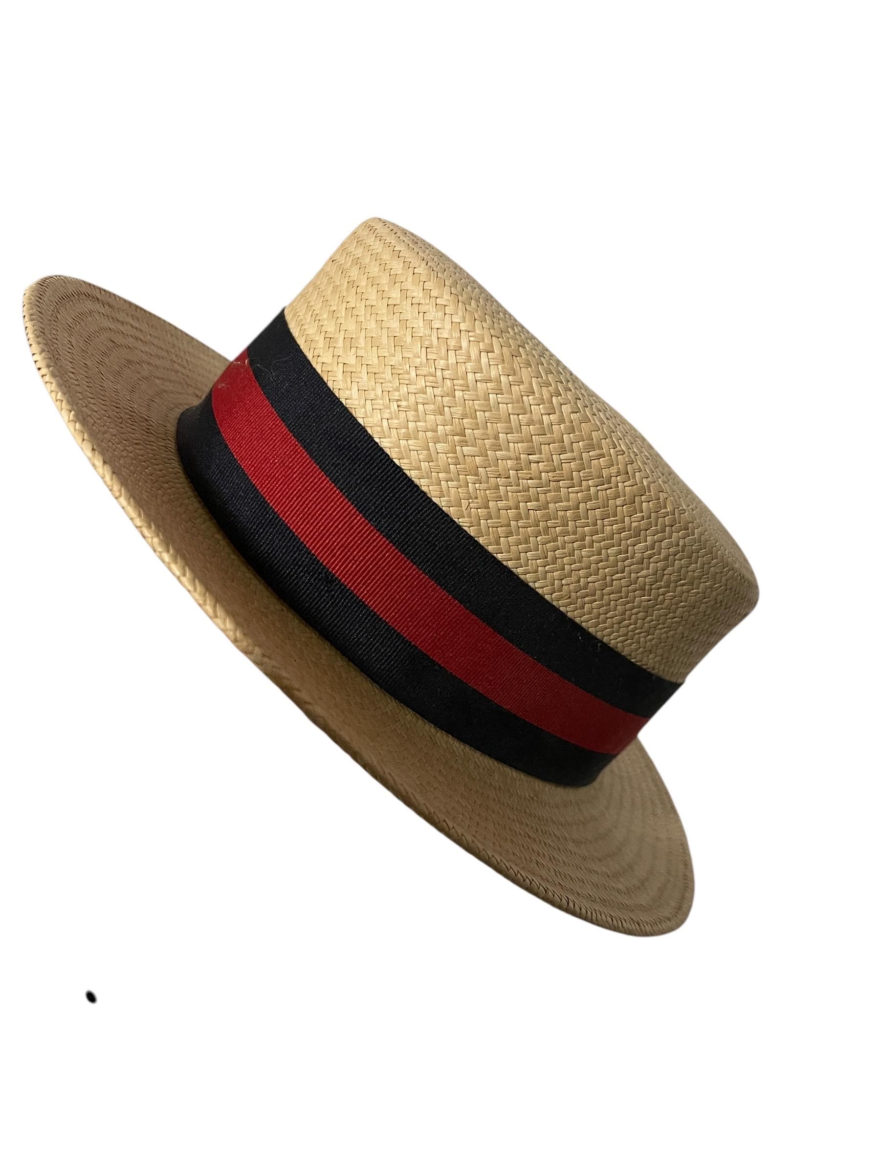 Guadalupe Handwoven Straw Hat The Onyx Two-Tone Toquilla Hat – HAUS of TRADE main image 4