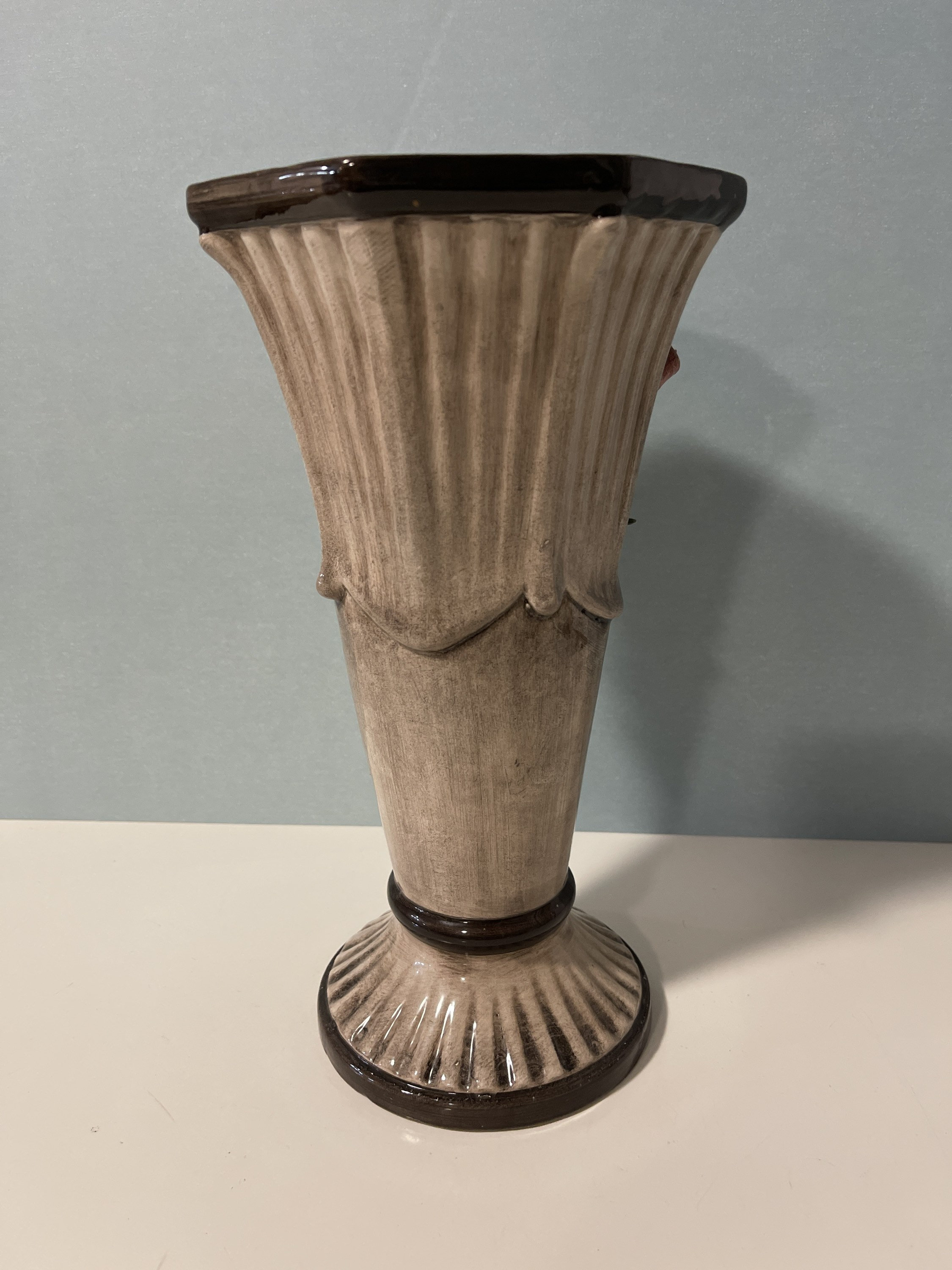 カポディモンテ ヴィンテージ フローラル 花瓶 1980 年代 - Etsy 日本