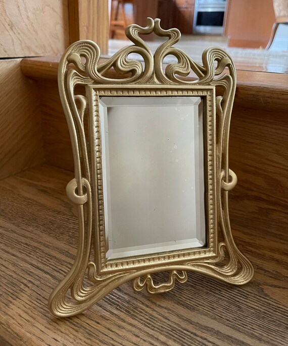 vintage metal dresser with mirror Antique Metal Dresser With Mirror Miniature Dollhouse Miniature