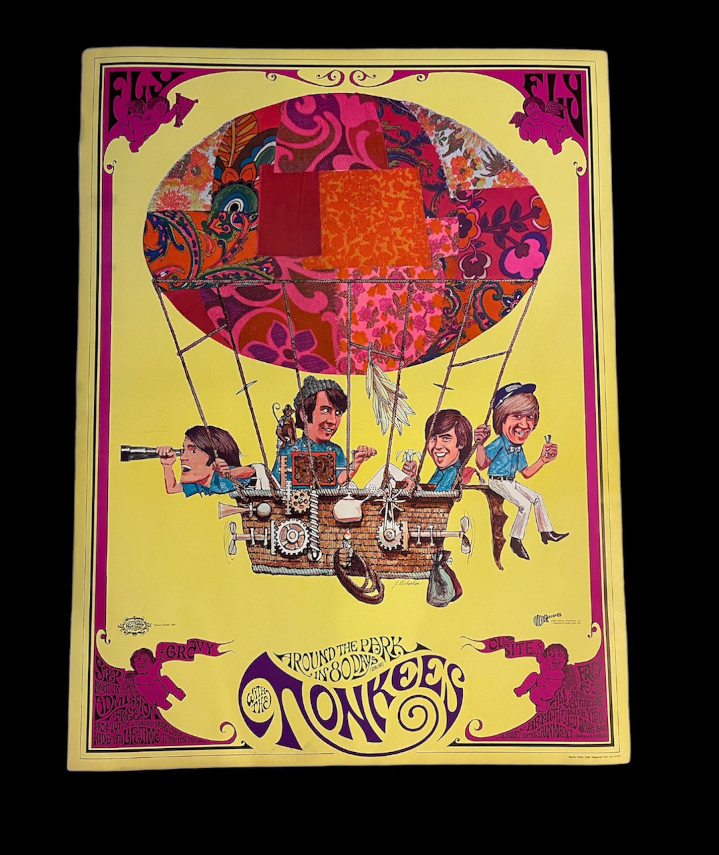 Original Monkees 1967 Sparta Graphics Dave Schiller AOR BG