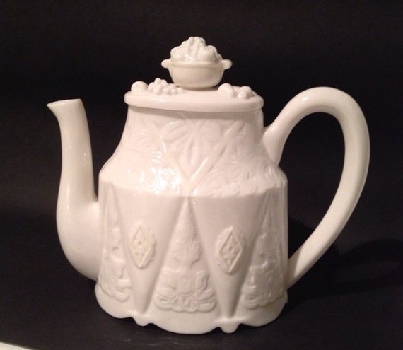 Lenox White Teapot Butler S Pantry Porcelain Etsy