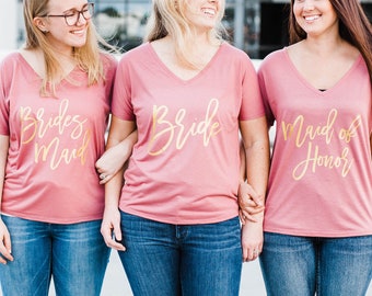 Bachelorette Shirts Bride Squad Bridesmaid Shirt Bachelorette Party Shirt Bride Shirt Bridesmaid Gift Wedding Party Gift Bridesmaid Proposal