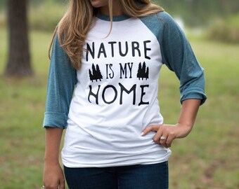 Hippie Clothes - Gifts for Travelers - Baseball Tees - Nature Shirt - Hippie Shirts - Hiking gift - Wanderlust Shirt - Baseball Hippie Tee