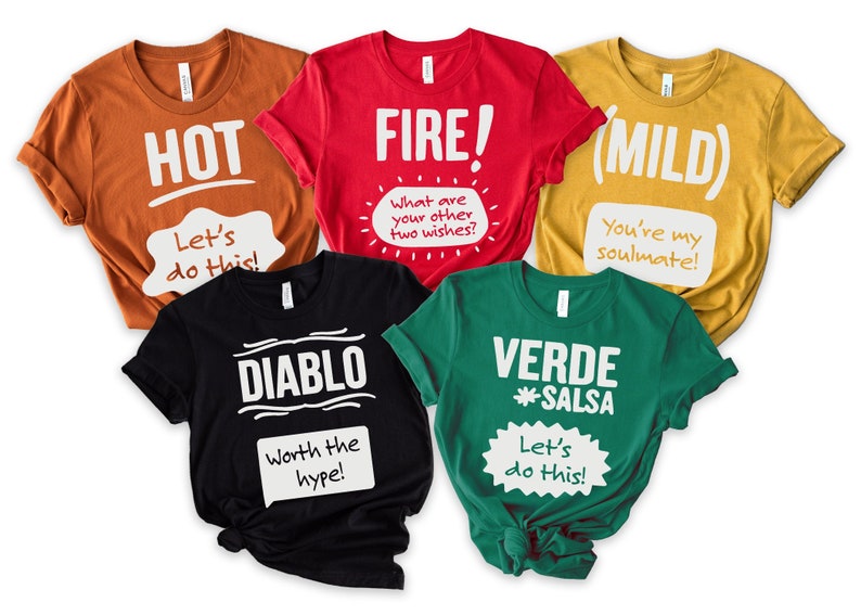 Group Halloween Costume Shirts for Adults Teachers Hot Sauce Etsy