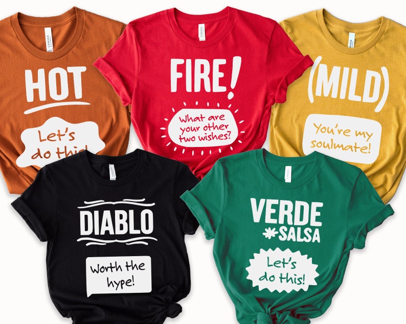 Group Halloween Costume Shirts for Adults Teachers Hot Sauce Etsy