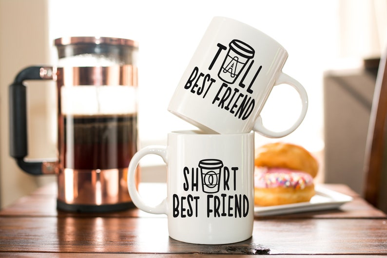 tall best friend short best friend mugs