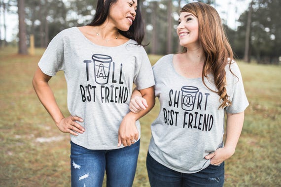 Tall Best Friend Short Best friend camisetas amigo - Etsy México