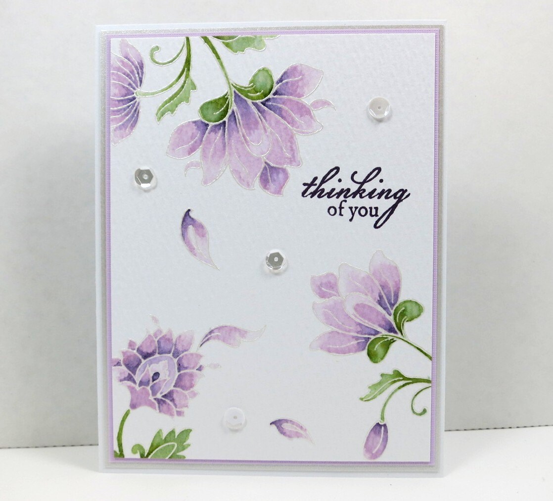 Watercolor Thinking of You Card, Words of Encouragement Greeting Card ...