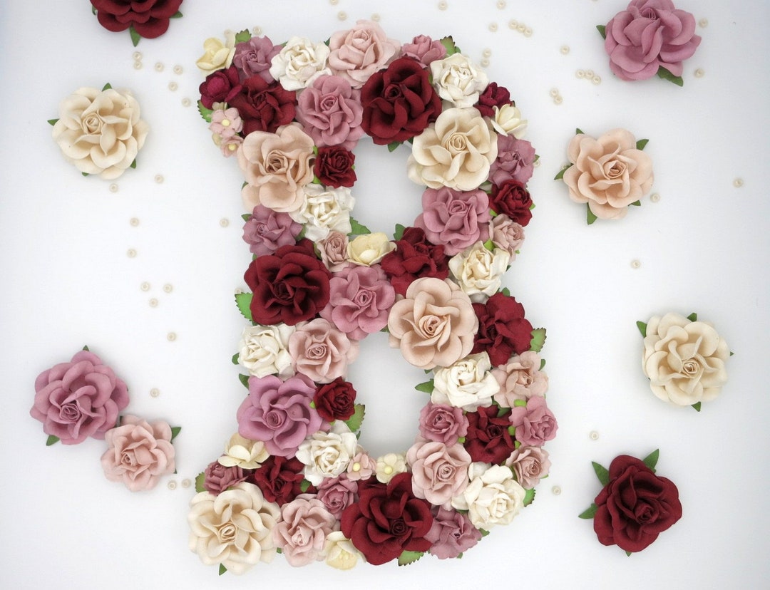 Custom Floral Letters - Etsy