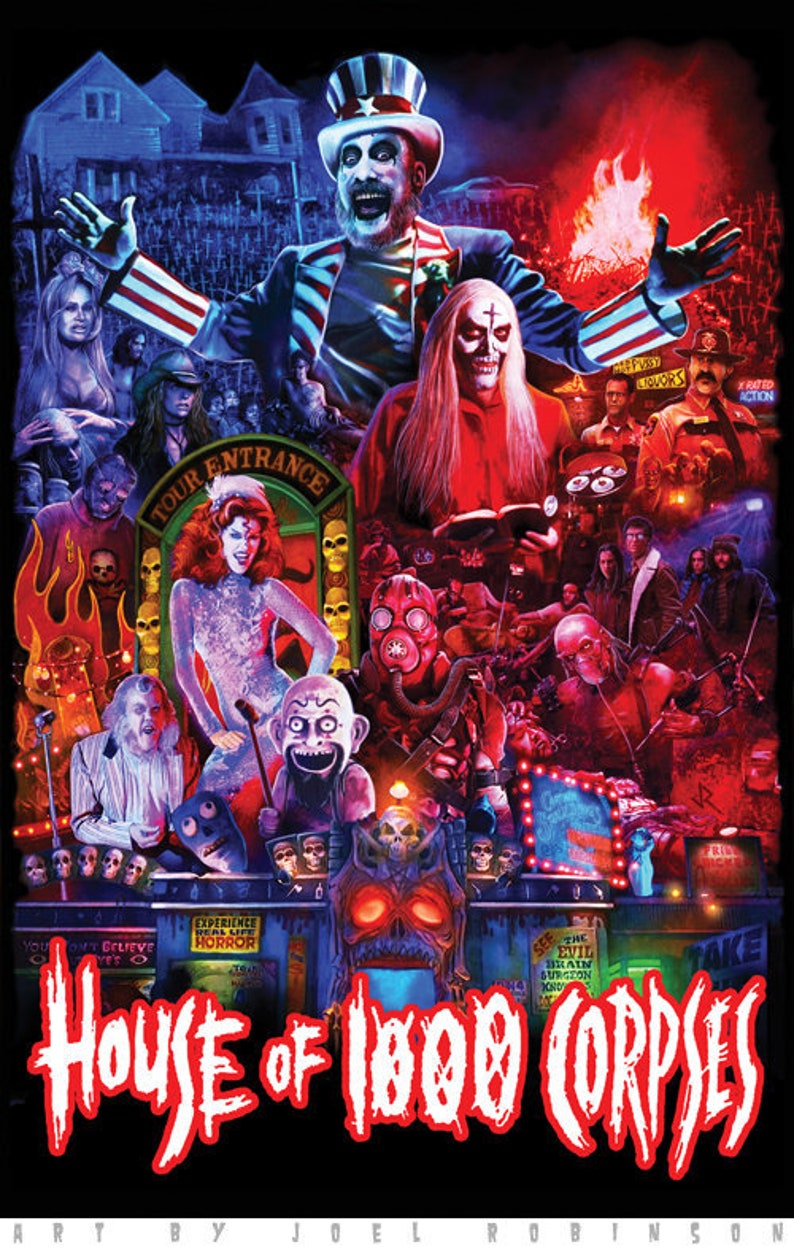 House of 1000 Corpses 11X17 Signed by Joel Robinson Etsy