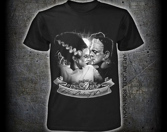 Bride of Frankenstein Tattoo T-Shirt - Design by Joel Robinson