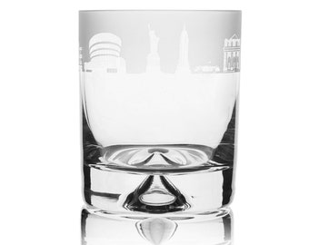 New York Whiskey Glass | Whiskey Tumbler | New York Gifts |  Gift for Dad | Gifts under 20 | Best Man Gift | Whisky Gift