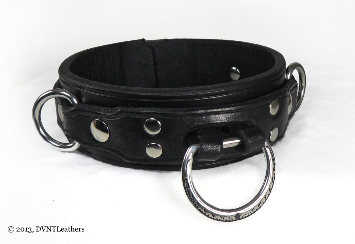 Bdsm Collar Quality Leather Slave Collar Bondage Collar Etsy