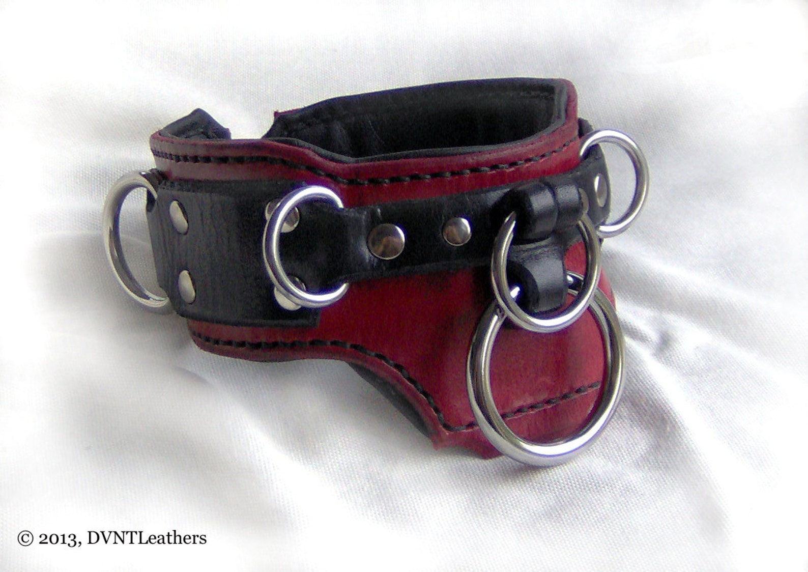 Leather BDSM Collar Leather Slave Collar Bondage Collar For