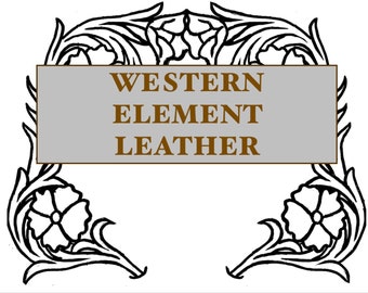 Leather Tooling Pattern PDF für Wedding Bouquet Wraps, Floral Sheridan Style